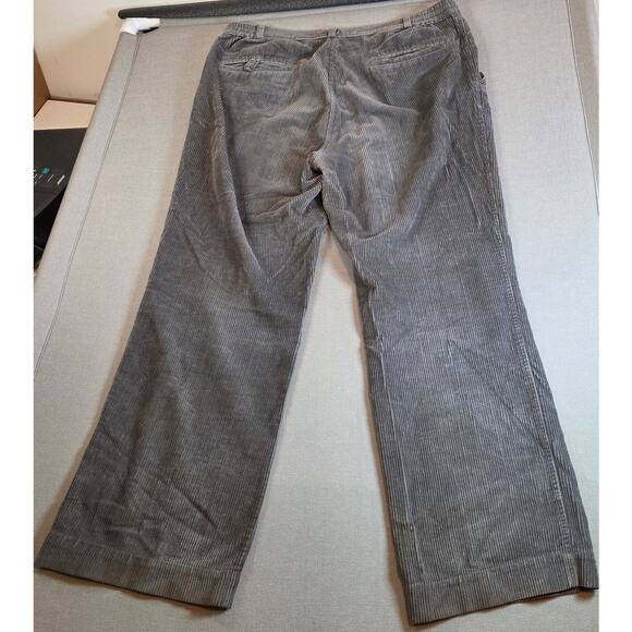 Vintage 1980s LL Bean Corduroy Pants Gray 38x30 Made in Hong Kong - Picture 2 of 13
